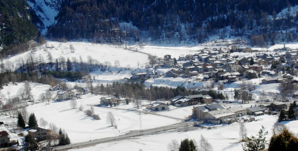 Le village depuis le sentier botanique